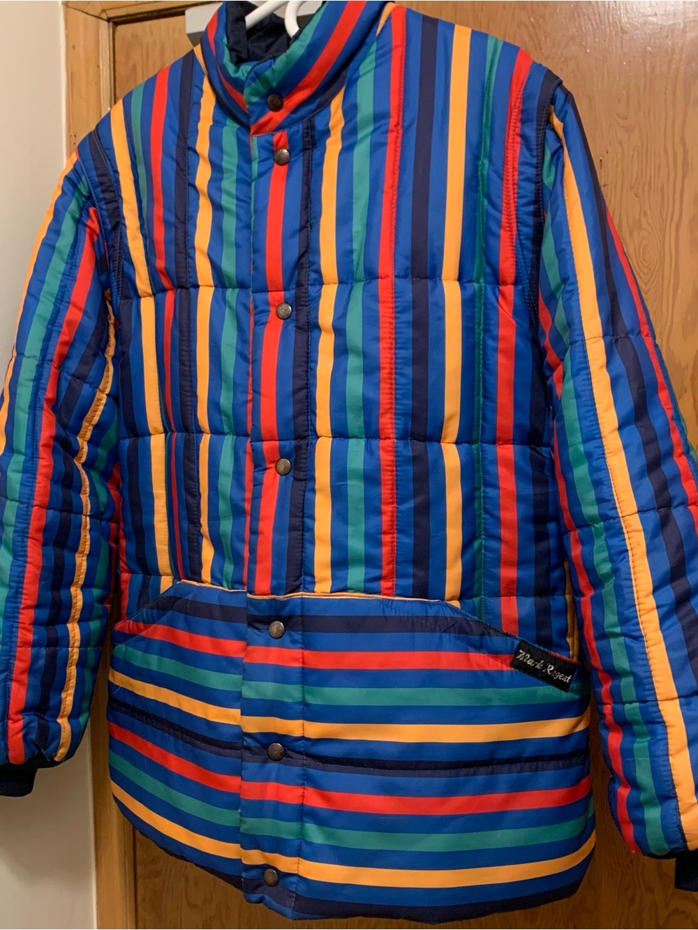 Vintage Colour Block Reversible Jacket - Picture 2 of 10